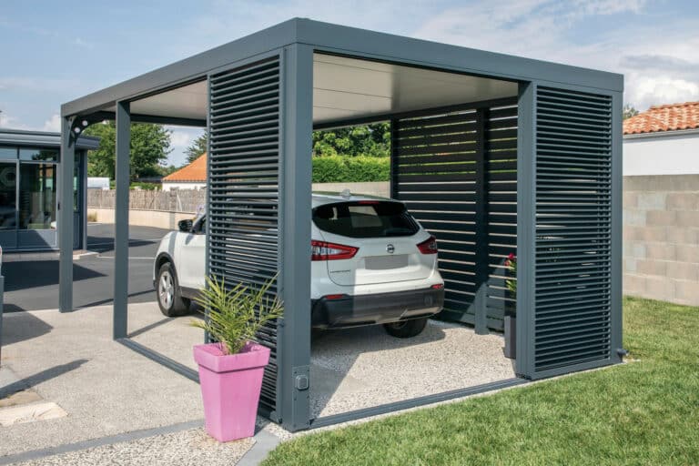 CARPORT SOKO LOIRET GRIS 7016